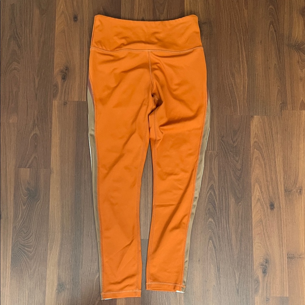 ZYIA Orange and Tan Leggings
